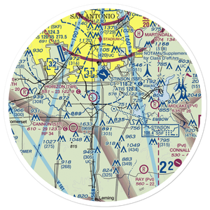 Rio Medina Airport (US-0152) VFR Sectional Sticker (30 mile)