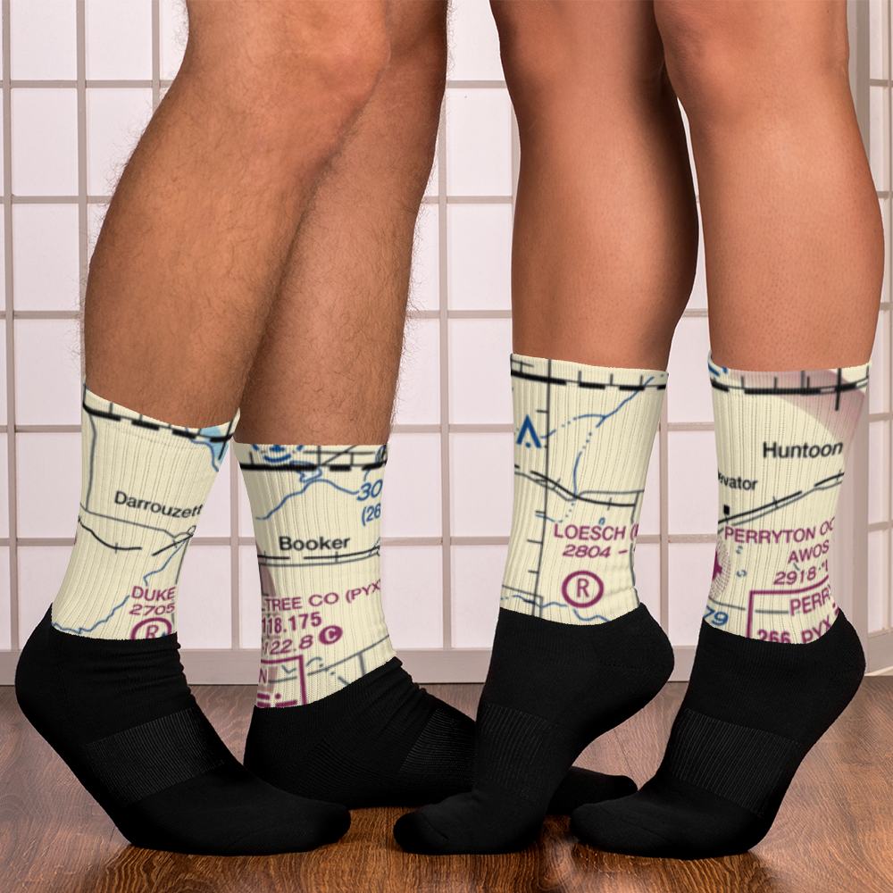 Booker Airport (US-0149) VFR Sectional Socks 