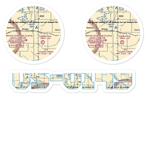 Booker Airport (US-0149) VFR Sectional Sticker Pack
