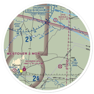 Wilson Airport (US-0147) VFR Sectional Sticker (30 mile)