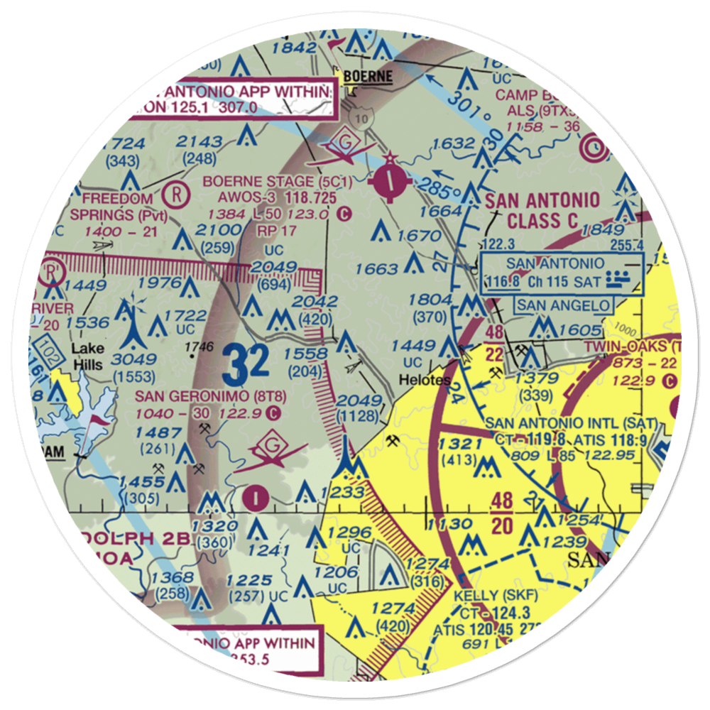 Viejo Ranch Ultralightport (US-0145) VFR Sectional Sticker (30 mile) 