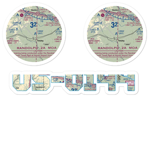 Twin Falls Ranch Airport (US-0144) VFR Sectional Sticker Pack