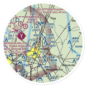 Little Elm Field (US-0141) VFR Sectional Sticker (20 mile)