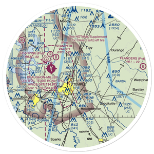 Little Elm Field (US-0141) VFR Sectional Sticker (30 mile)