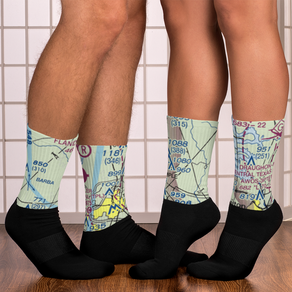 Little Elm Field (US-0141) VFR Sectional Socks 