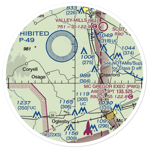 Flying Nd Ranch Airport (US-0140) VFR Sectional Sticker (20 mile)