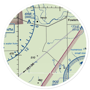 Flying Hare Airport (US-0139) VFR Sectional Sticker (20 mile)