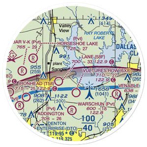 Belcher Airport (US-0138) VFR Sectional Sticker (20 mile)