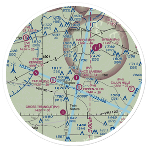 Cts Stacy Airport (US-0135) VFR Sectional Sticker (30 mile)