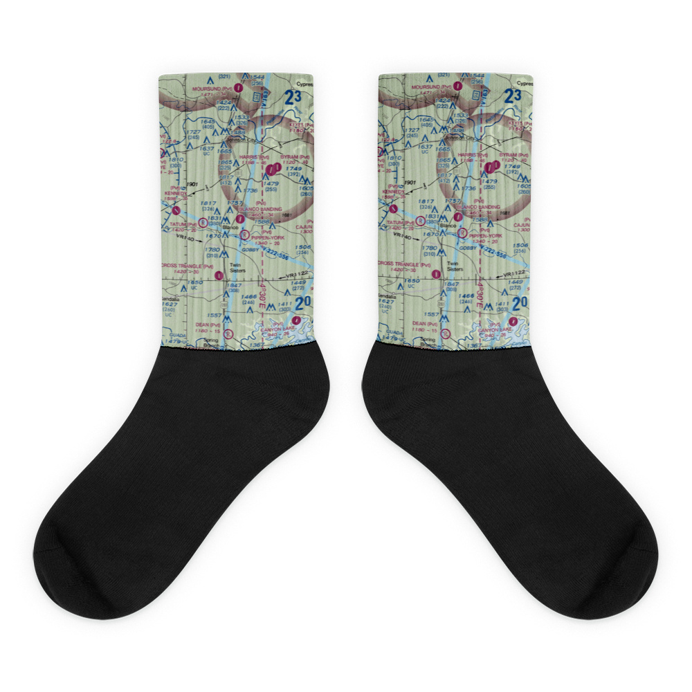 Cts Stacy Airport (US-0135) VFR Sectional Socks 