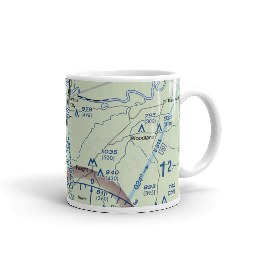 Powderly Airport (US-0131) VFR Sectional  Mug 