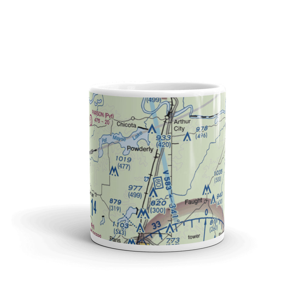 Powderly Airport (US-0131) VFR Sectional  Mug 