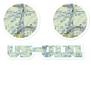 Powderly Airport (US-0131) VFR Sectional Sticker Pack