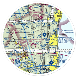 Thompson Strawberry Farm Airport (US-0130) VFR Sectional Sticker (30 mile)