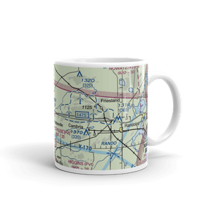 Rohde's Airport (US-0129) VFR Sectional  Mug