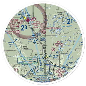 Flying O Airport (US-0128) VFR Sectional Sticker (30 mile)