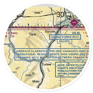 Eagle's Nest Airport (US-0121) VFR Sectional Sticker (20 mile)
