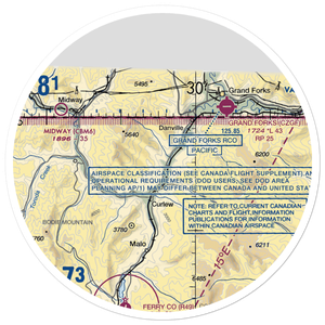 Eagle's Nest Airport (US-0121) VFR Sectional Sticker (30 mile)