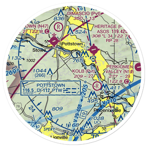 Nesspor Airport (5PA4) VFR Sectional Sticker (20 mile)