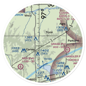 Melton Airport (US-0116) VFR Sectional Sticker (20 mile)