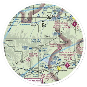 Melton Airport (US-0116) VFR Sectional Sticker (30 mile)