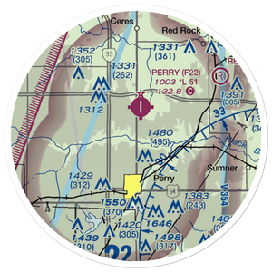 Jerome Airport (US-0115) VFR Sectional Sticker (20 mile)