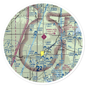 Jerome Airport (US-0115) VFR Sectional Sticker (30 mile)