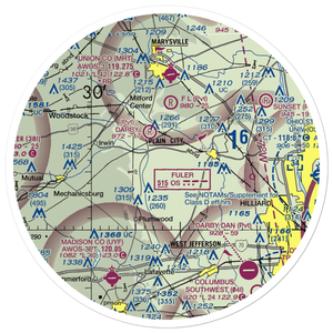 Boober Airport (US-0111) VFR Sectional Sticker (30 mile)