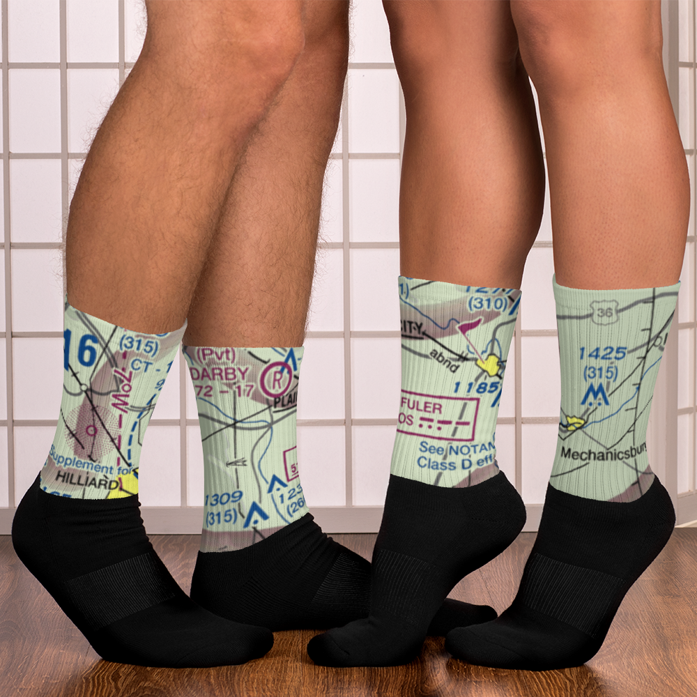 Boober Airport (US-0111) VFR Sectional Socks 
