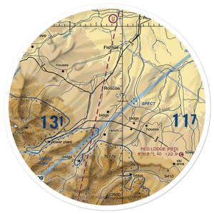 Mackay Ranch Airport (US-0107) VFR Sectional Sticker (30 mile)