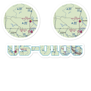 Berryhill Farms Airport (US-0106) VFR Sectional Sticker Pack