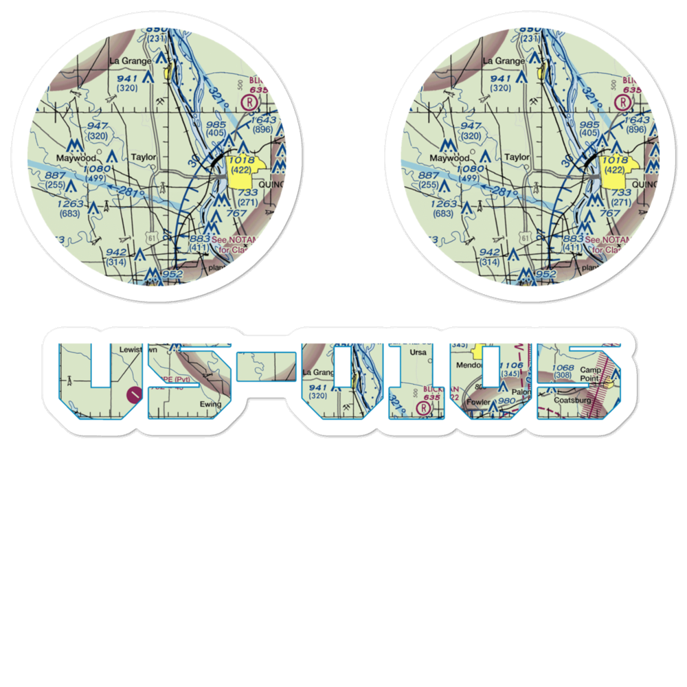 Haerr Field (US-0105) VFR Sectional Sticker Pack 