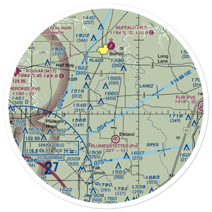 Laurie's Landing Airport (US-0104) VFR Sectional Sticker (30 mile)