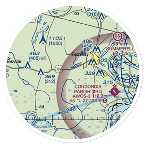 Delta Ultralightport (US-0094) VFR Sectional Sticker (20 mile)