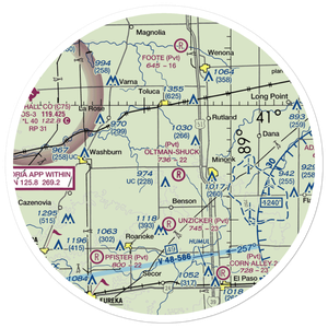 Davison Restricted Landing Area (US-0090) VFR Sectional Sticker (30 mile)