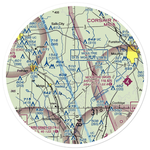 Lost Creek Farms Airport (US-0084) VFR Sectional Sticker (30 mile)