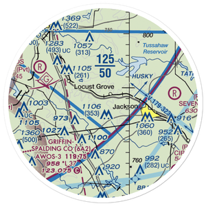 Ben Ammons Airport (US-0083) VFR Sectional Sticker (20 mile)