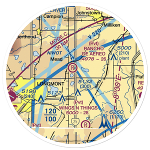 Frontier Airstrip (US-0076) VFR Sectional Sticker (20 mile)
