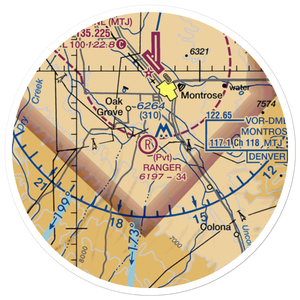 Happy Canyon Aero Ranch Airport (US-0072) VFR Sectional Sticker (20 mile)