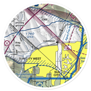 Harts Field (US-0066) VFR Sectional Sticker (20 mile)