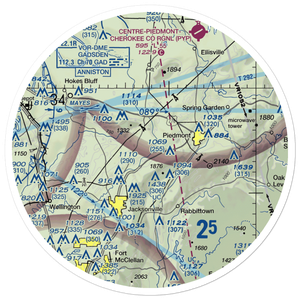 Hickory Grove STOLport (US-0064) VFR Sectional Sticker (30 mile)