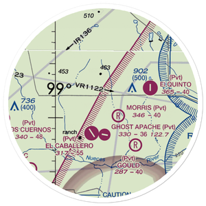 Herradura Lodge Airport (US-0061) VFR Sectional Sticker (20 mile)