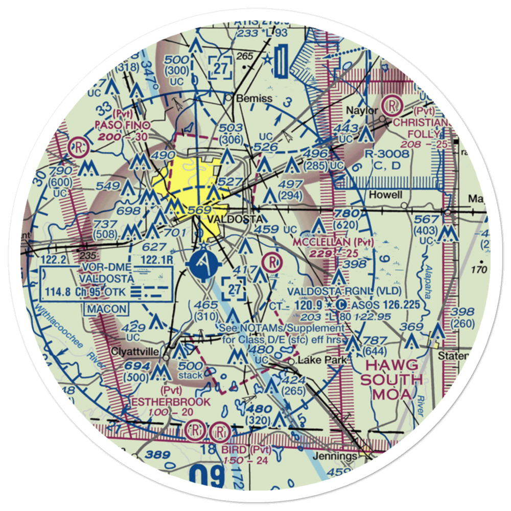 Comanche Landing Airport (US-0060) VFR Sectional Sticker (30 mile) 