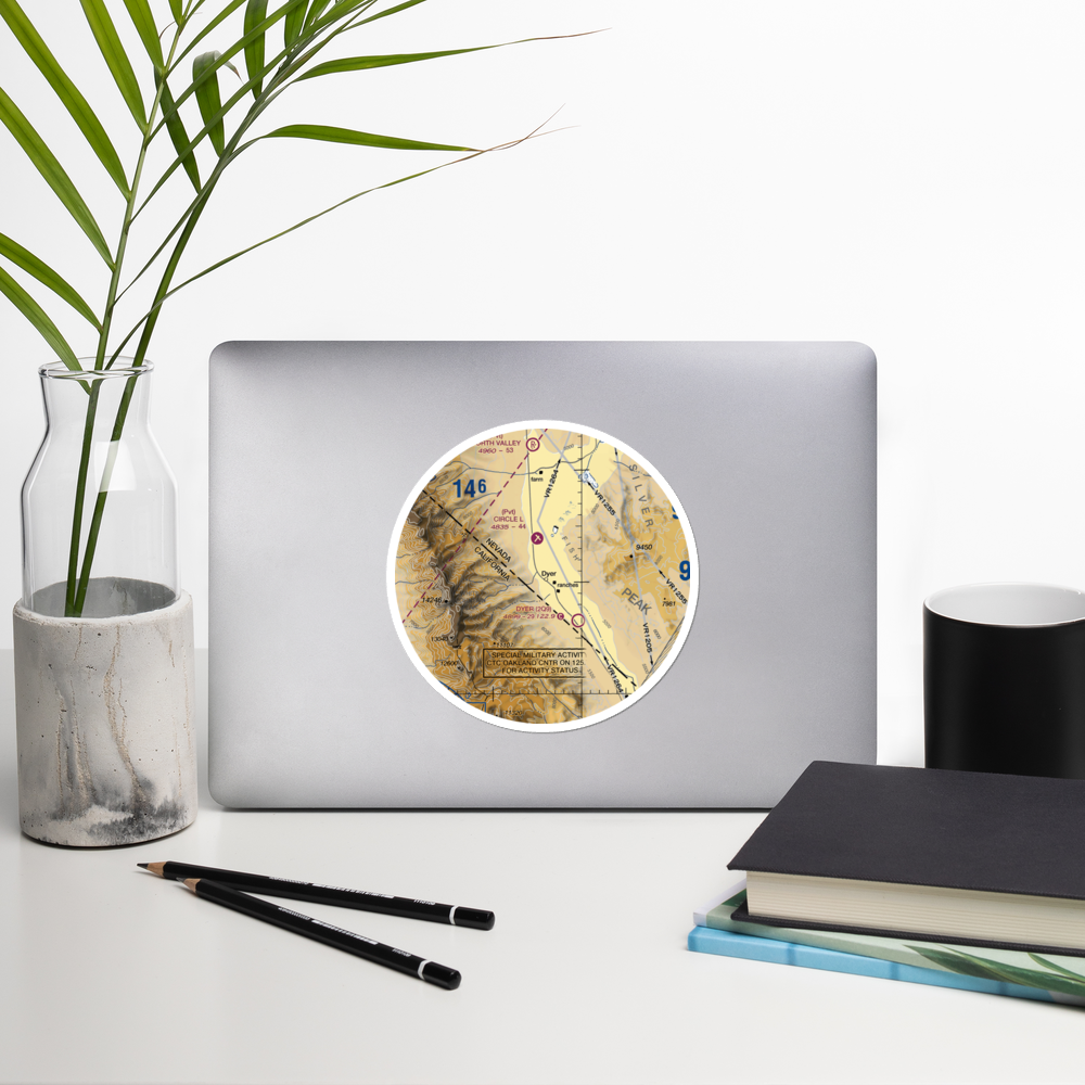 Alaki Hot Springs (US-0055) VFR Sectional Sticker (30 mile) 