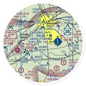 Meadowview Airport (US-0053) VFR Sectional Sticker (20 mile)