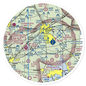 Meadowview Airport (US-0053) VFR Sectional Sticker (30 mile)