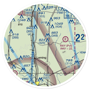 Ten Oaks Airport (US-0051) VFR Sectional Sticker (20 mile)