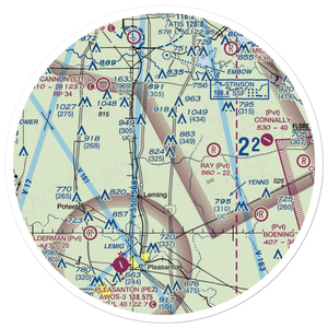 Ten Oaks Airport (US-0051) VFR Sectional Sticker (30 mile)