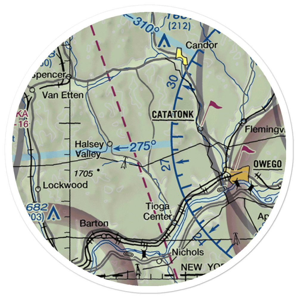 Kohn Airport (US-0048) VFR Sectional Sticker (20 mile) 