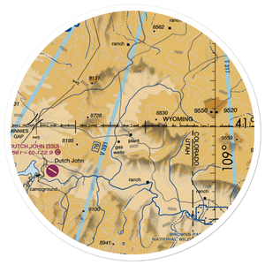 Kastler Compressor Station Airport (US-0045) VFR Sectional Sticker (30 mile)